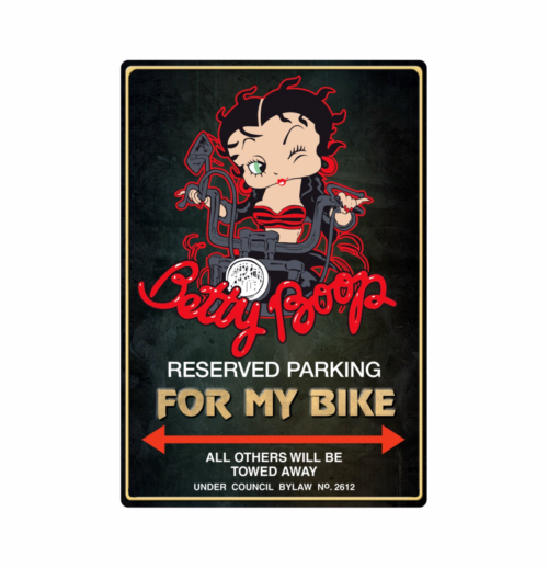 Betty Boop parkering for min motorcykel klistermærke