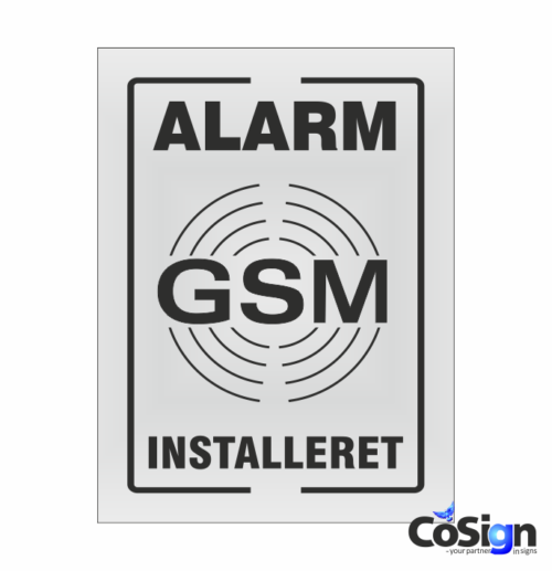 GSM39-Reflex HVID GSM Alarm skilt