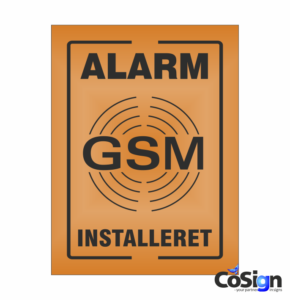 GSM39-Reflex ORANGE GSM Alarm skilt
