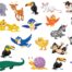 Klistermærker med forskellige dyr